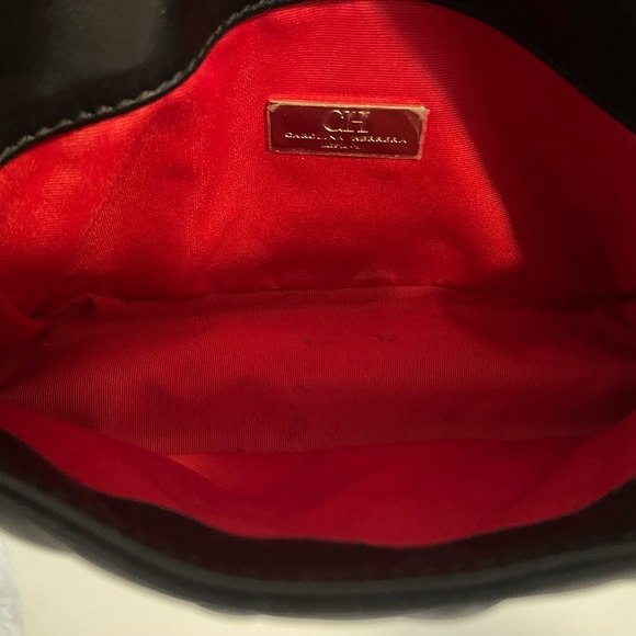 Carolina herrera black quilted chain flap shoulder bag - Picture 3 of 6